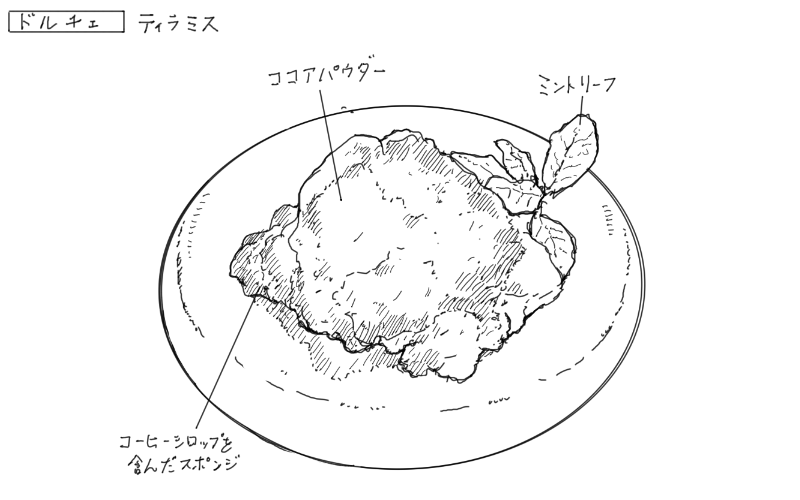 ティラミスのスケッチ