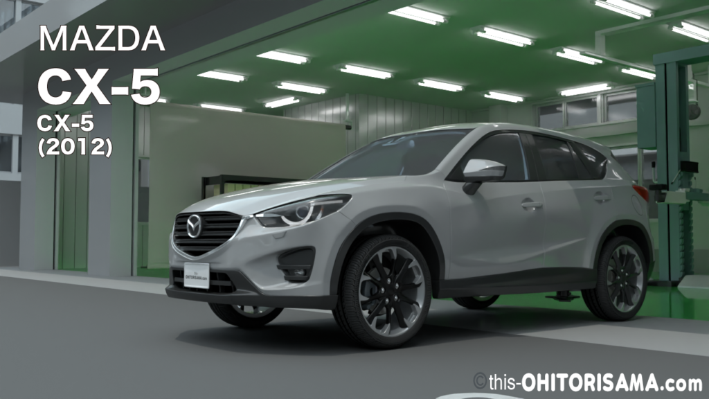 2012年式マツダCX-5_3DCG画像トップ