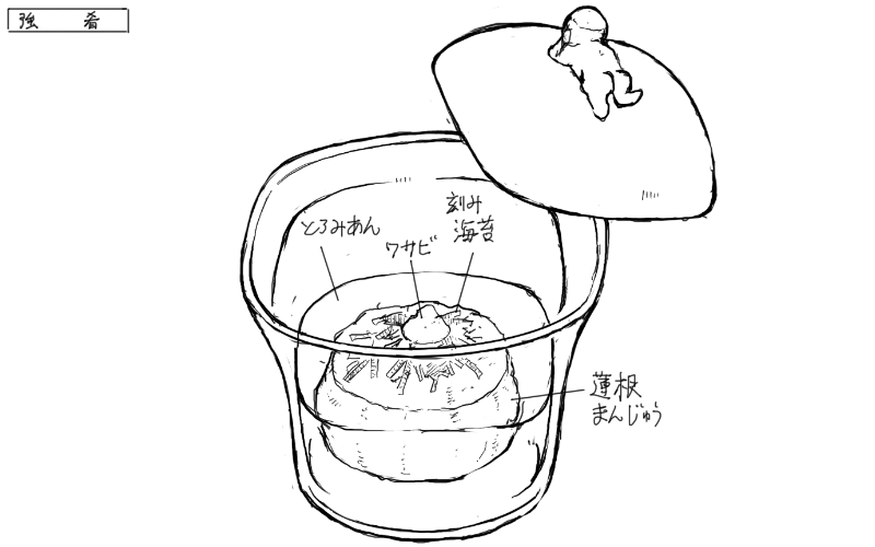 2024年10月14日花さかの料理スケッチ