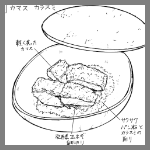 2024年12月3日リストランテ迫の料理スケッチ