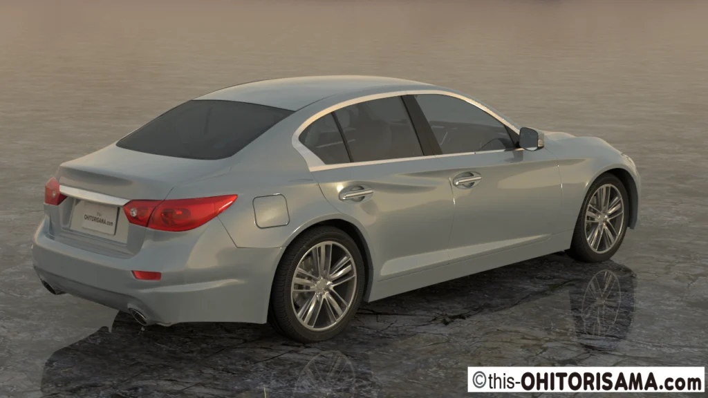 2014年式日産スカイライン3DCG作例2