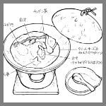 2025年10月12日兆の料理スケッチ