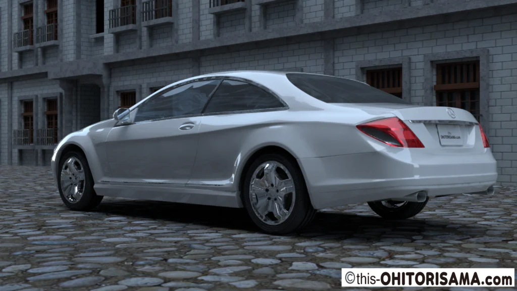 2006年式メルセデスベンツCLクラス3DCG画像作例2