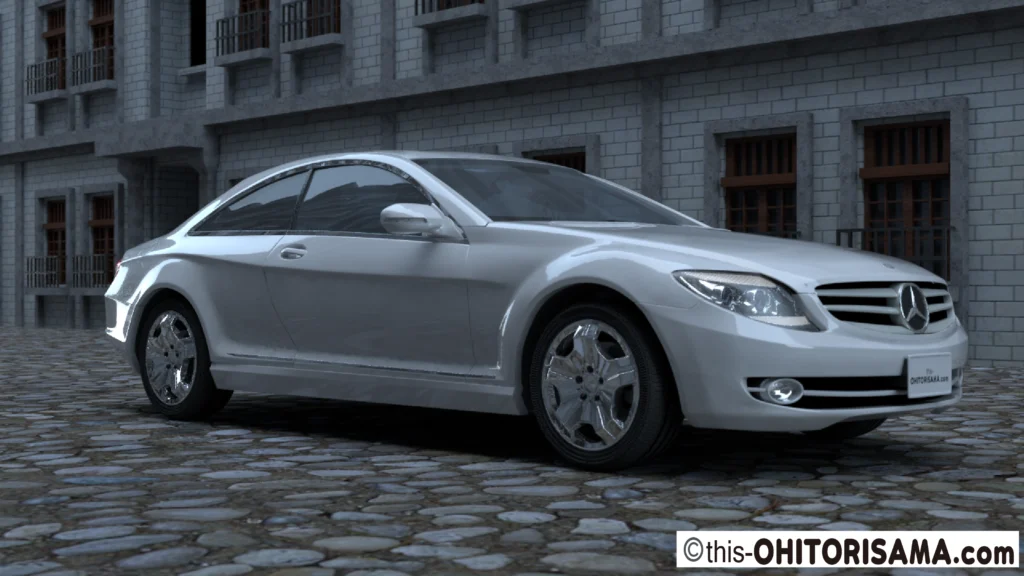 2006年式メルセデスベンツCLクラス3DCG画像作例1