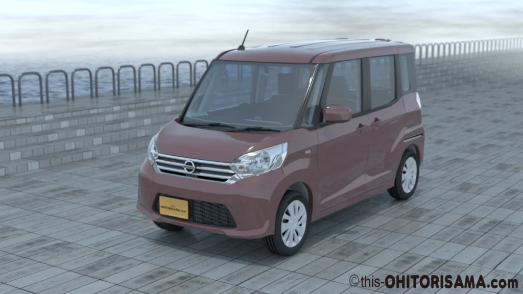 2014年式日産デイズルークス3DCG画像作例1