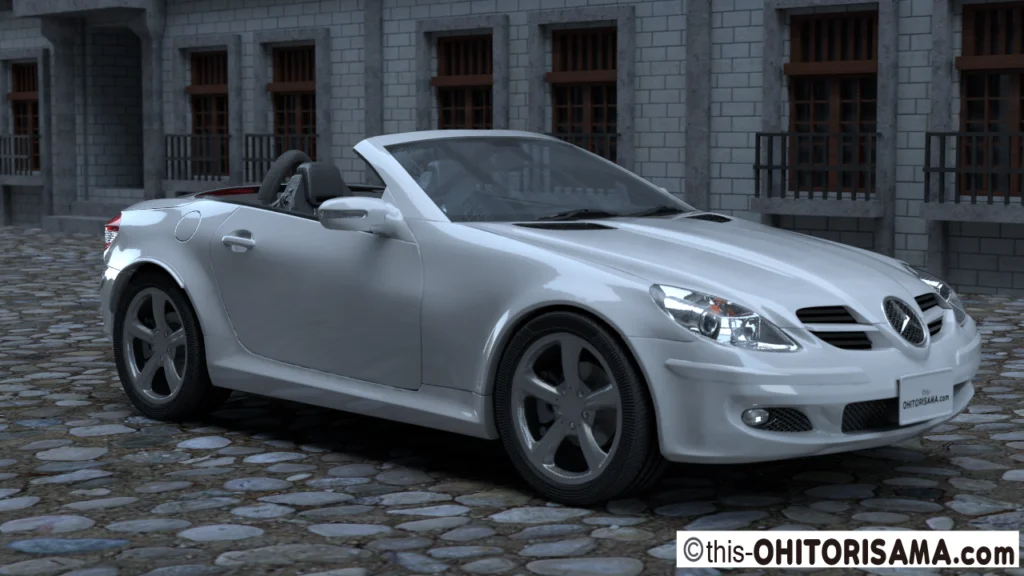 2004年式メルセデスベンツSLK3DCG画像作例1