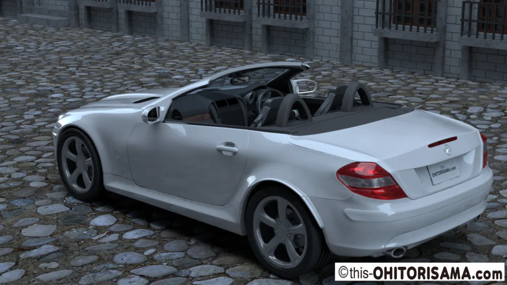 2004年式メルセデスベンツSLK3DCG画像作例2