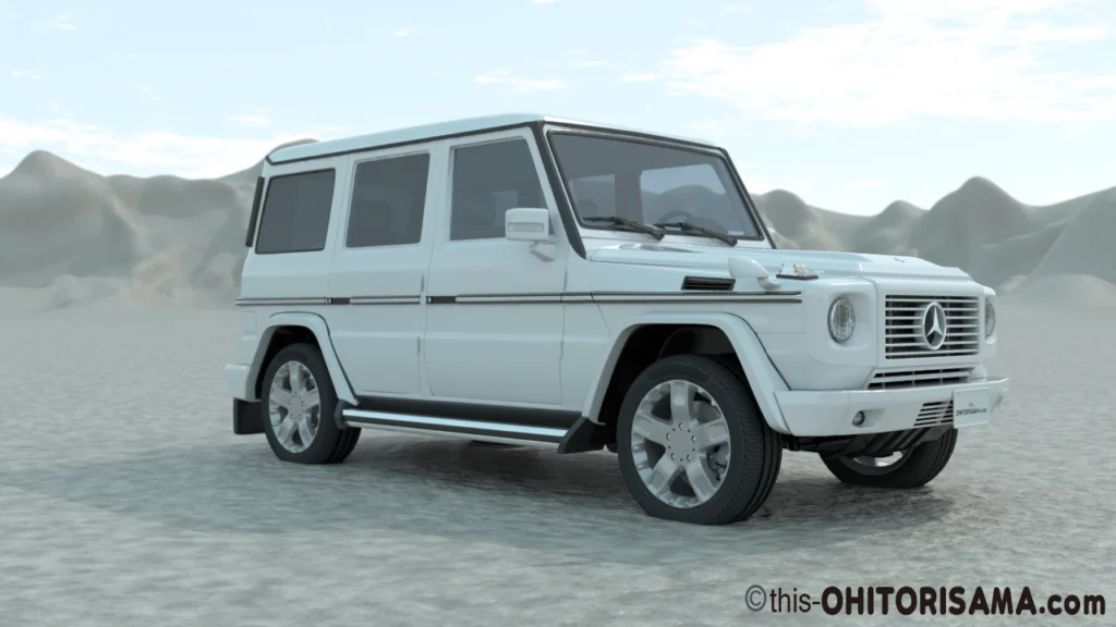 2006年式メルセデスベンツGクラス3DCG画像作例1