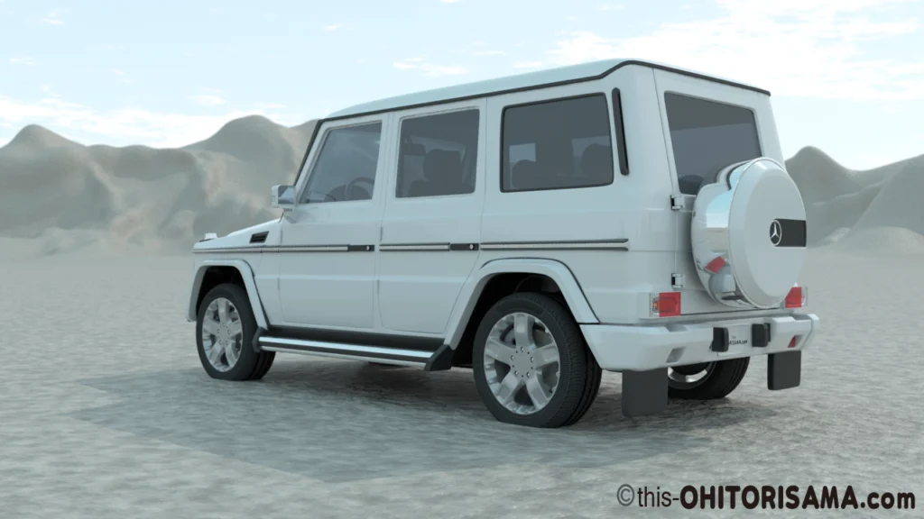 2006年式メルセデスベンツGクラス3DCG画像作例2