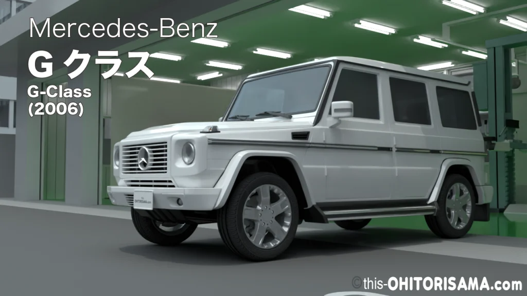 2006年式メルセデスベンツGクラス3DCG画像トップ