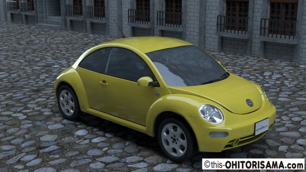2002年式ニュービートル3DCG画像作例2