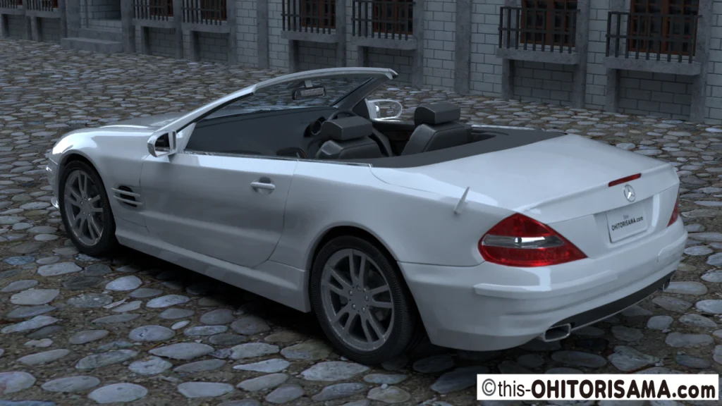 2006年式メルセデスベンツSL3DCG画像作例2