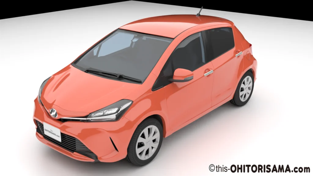 2014年式ヴィッツ3DCG画像作例1