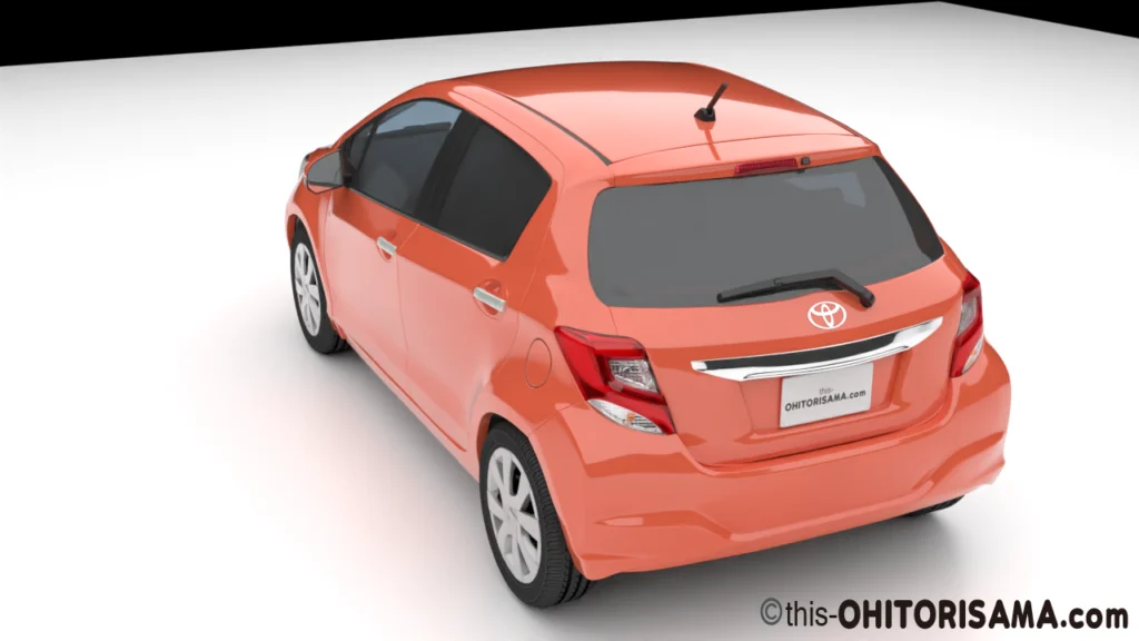 2014年式ヴィッツ3DCG画像作例2