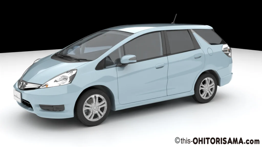 2011年式フィットシャトル3DCG画像作例1