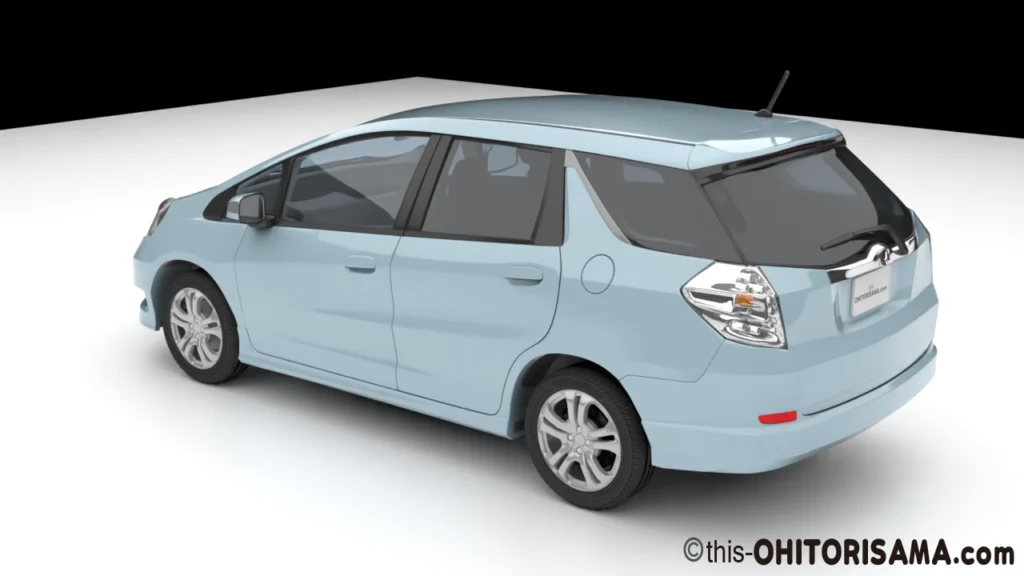 2011年式フィットシャトル3DCG画像作例2