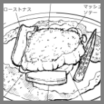 2026年2月17日エール新町の料理スケッチ