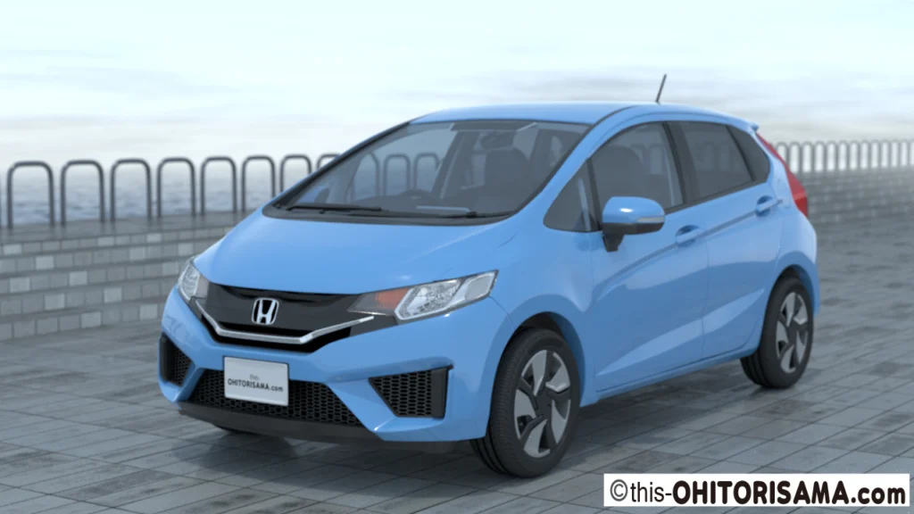 2013年式フィット3DCG画像作例1