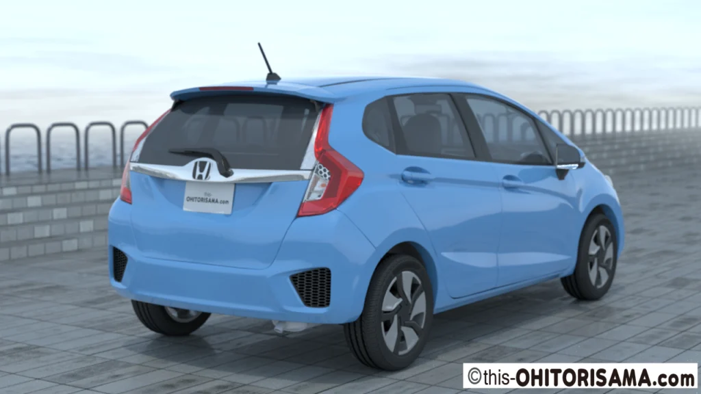 2013年式フィット3DCG画像作例2