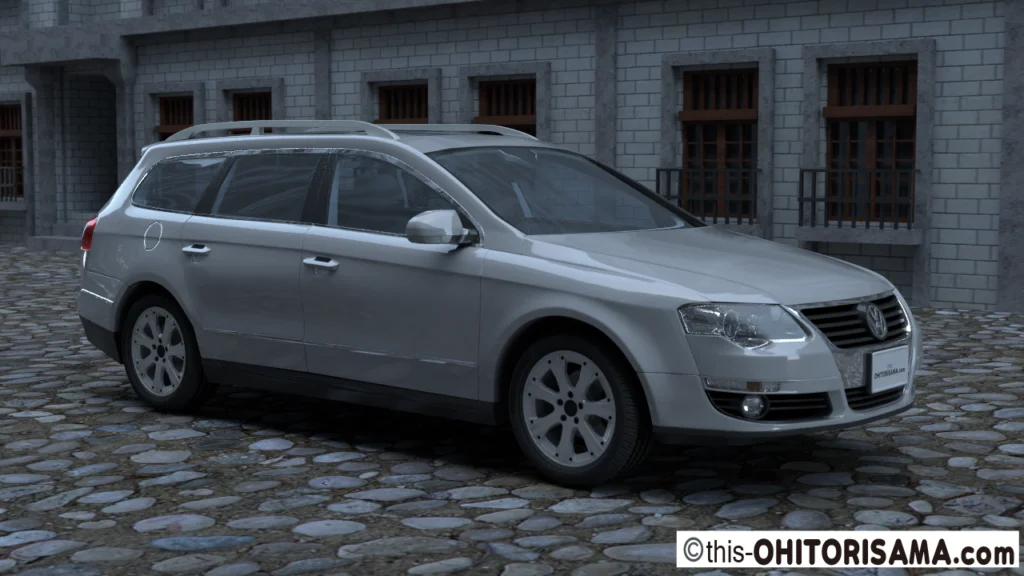 2006年式パサートヴァリアント3DCG画像作例1