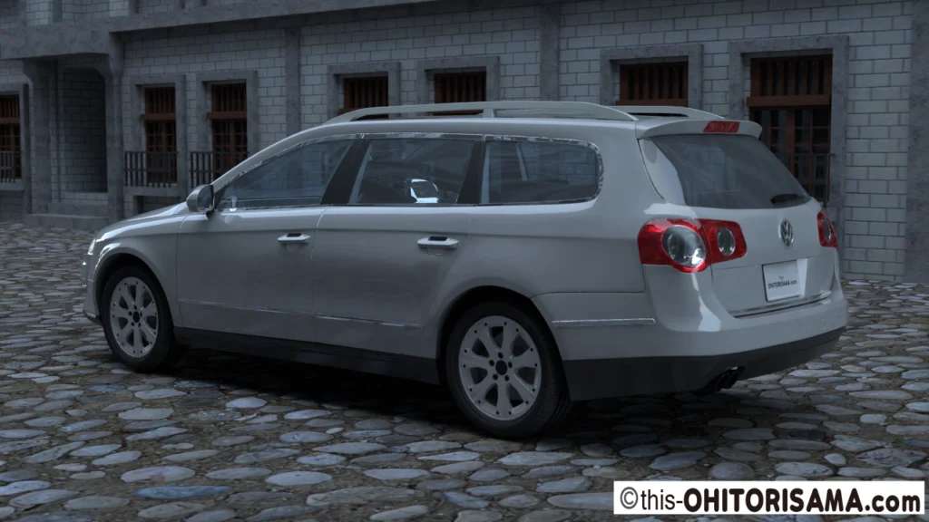 2006年式パサートヴァリアント3DCG画像作例2