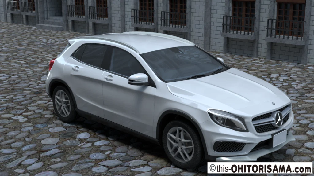 2014年式メルセデスベンツGLA 3DCG画像AMG仕様