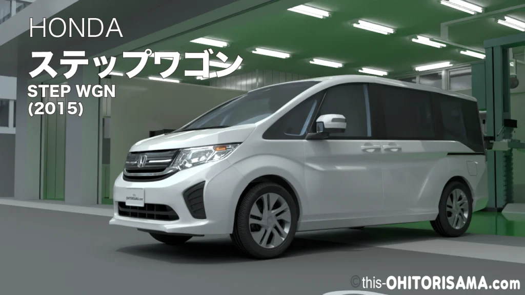2015年式ステップワゴン3DCG画像トップ