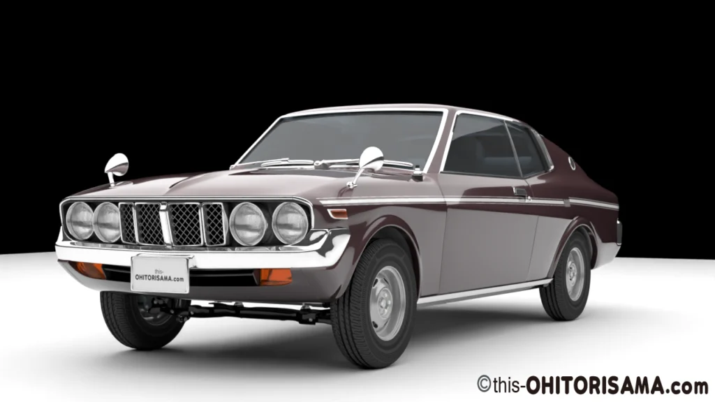 1972年式コロナマークⅡGSS 3DCG画像作例1