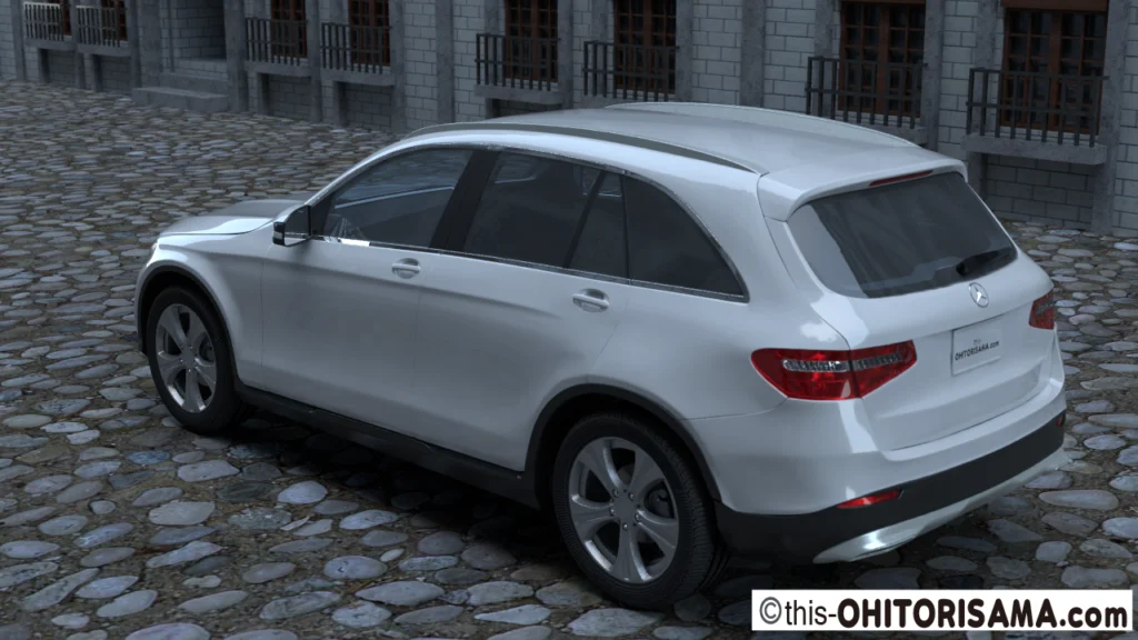 2016年式メルセデスベンツGLC 3DCG画像作例2