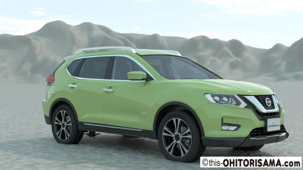 2017年式日産エクストレイル3DCG画像作例1