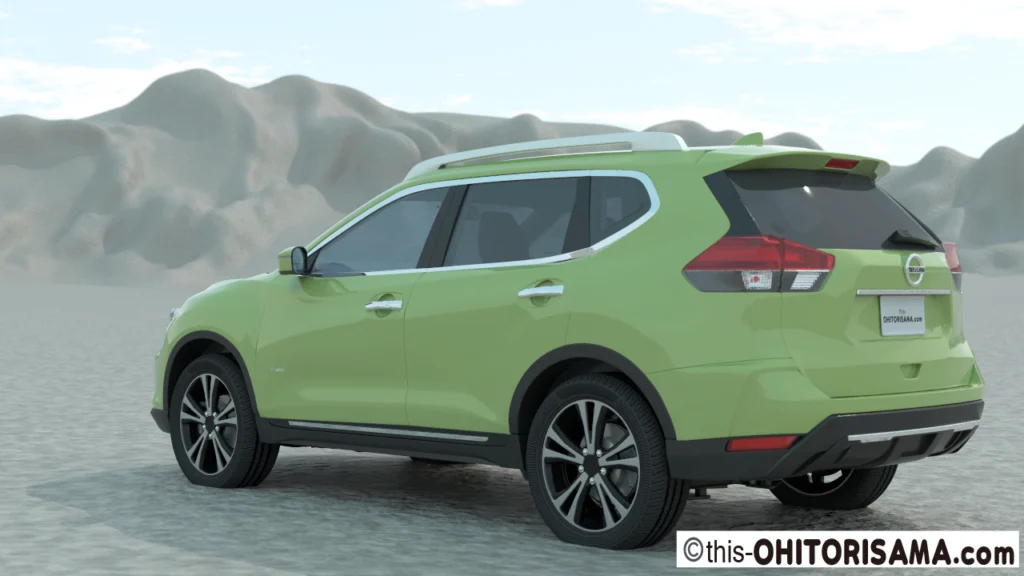 2017年式日産エクストレイル3DCG画像作例2