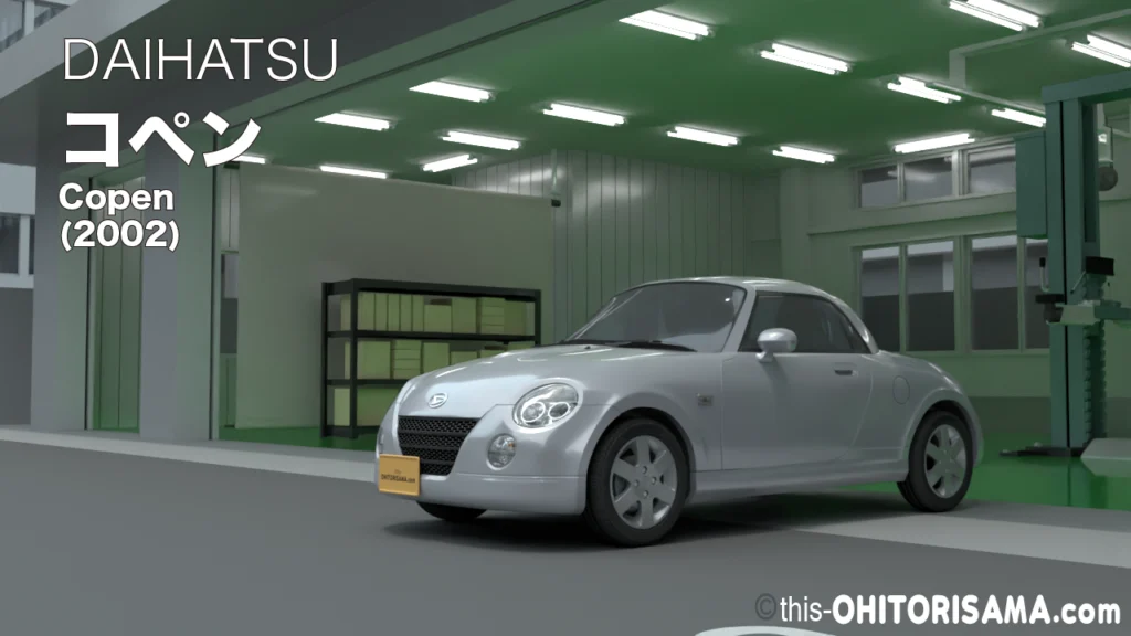 2002年式コペン_3DCGトップ