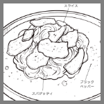 2026年9月23日チェネッタバルバの料理スケッチ
