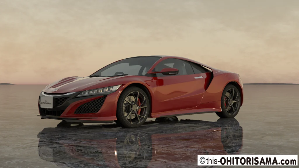 2016年式NSX 3DCG画像作例1