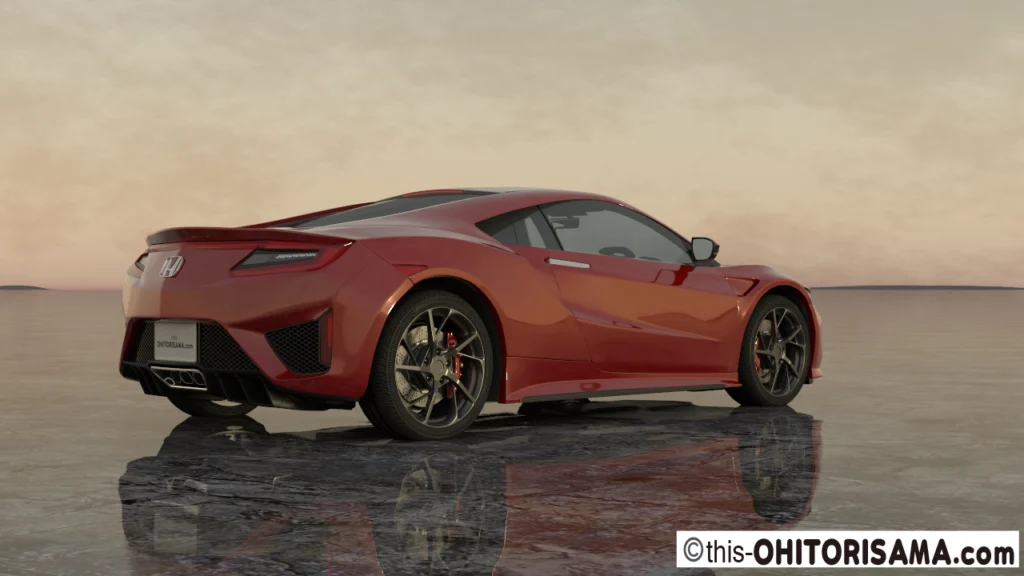 2016年式NSX 3DCG画像作例2
