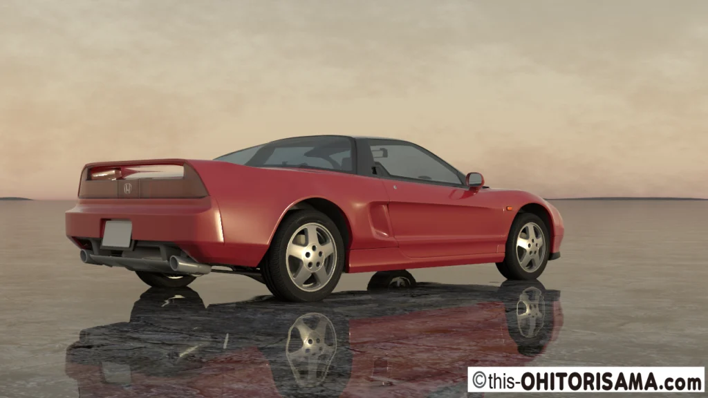 1995年式NSX 3DCG画像作例2